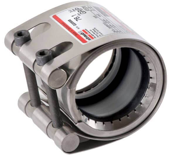 Straub Grip axial-restraint joining couplings for all metal pipes and rigid plastics